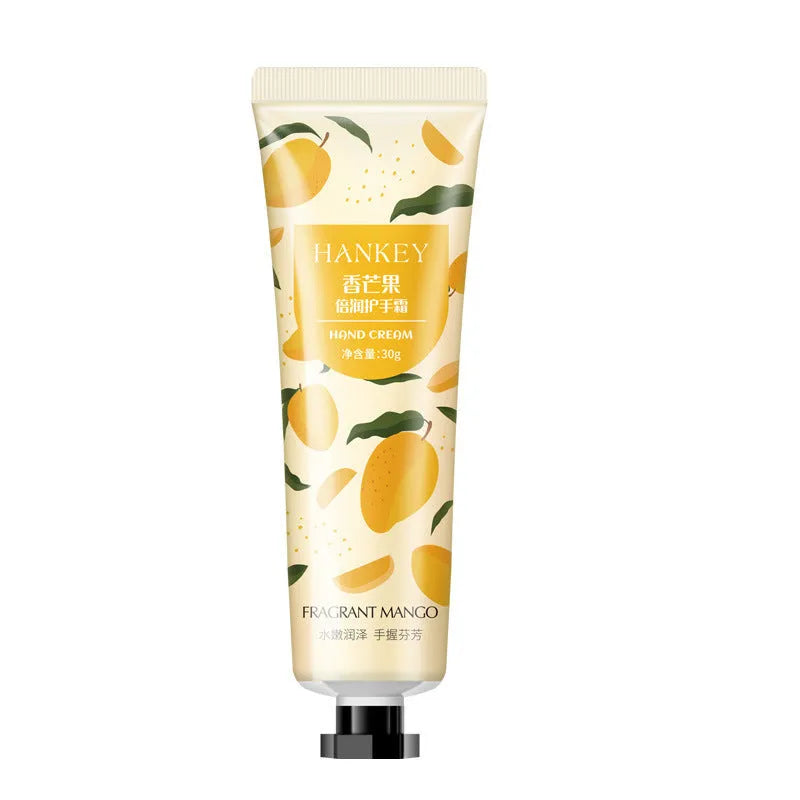 30g hand cream tube with fruit extract formulation for hands and feet moisturising