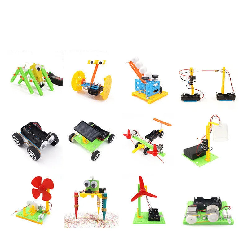 DIY puzzle assembling plastic building blocks in 6, 9 or 12-piece sets for children aged 7-14