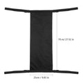 Black cylindrical wheelchair pannier bag made from 600D Oxford cloth for oxygen cylinder transport.