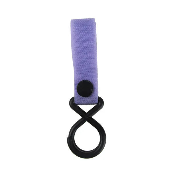 Nylon luggage velcro hook in assorted colours on white background with independent OPP packaging.