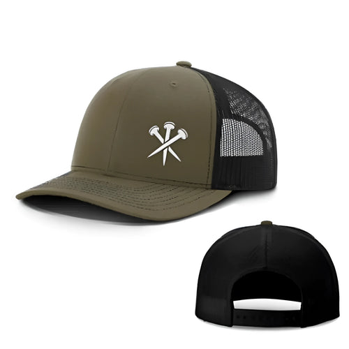 Army Green adjustable sun protection hat with dome crown and embroidery printing