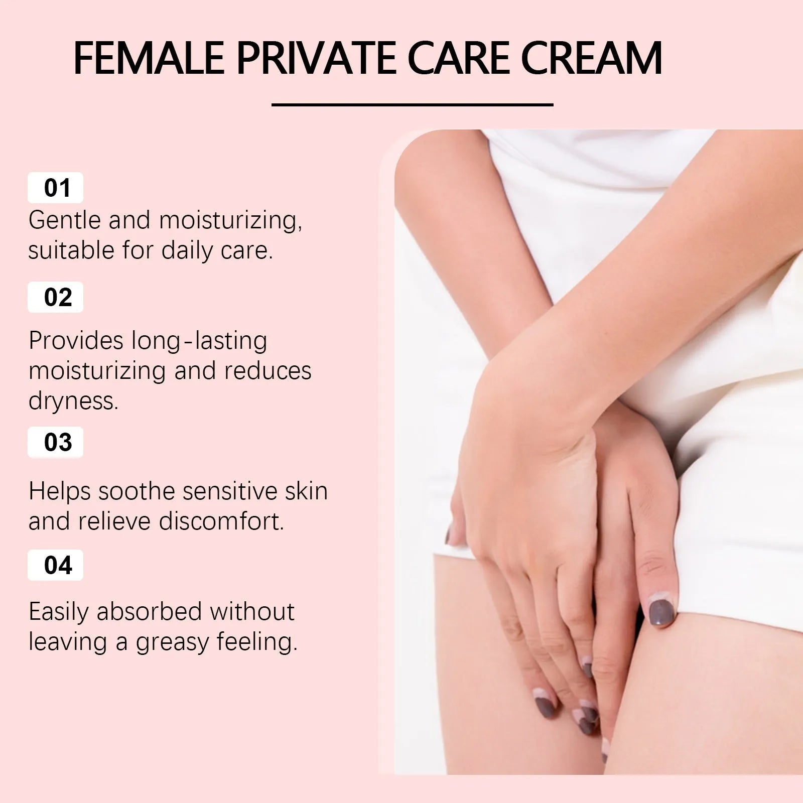 50g gentle care moisturising cream in container for dry skin with glycerol formulation