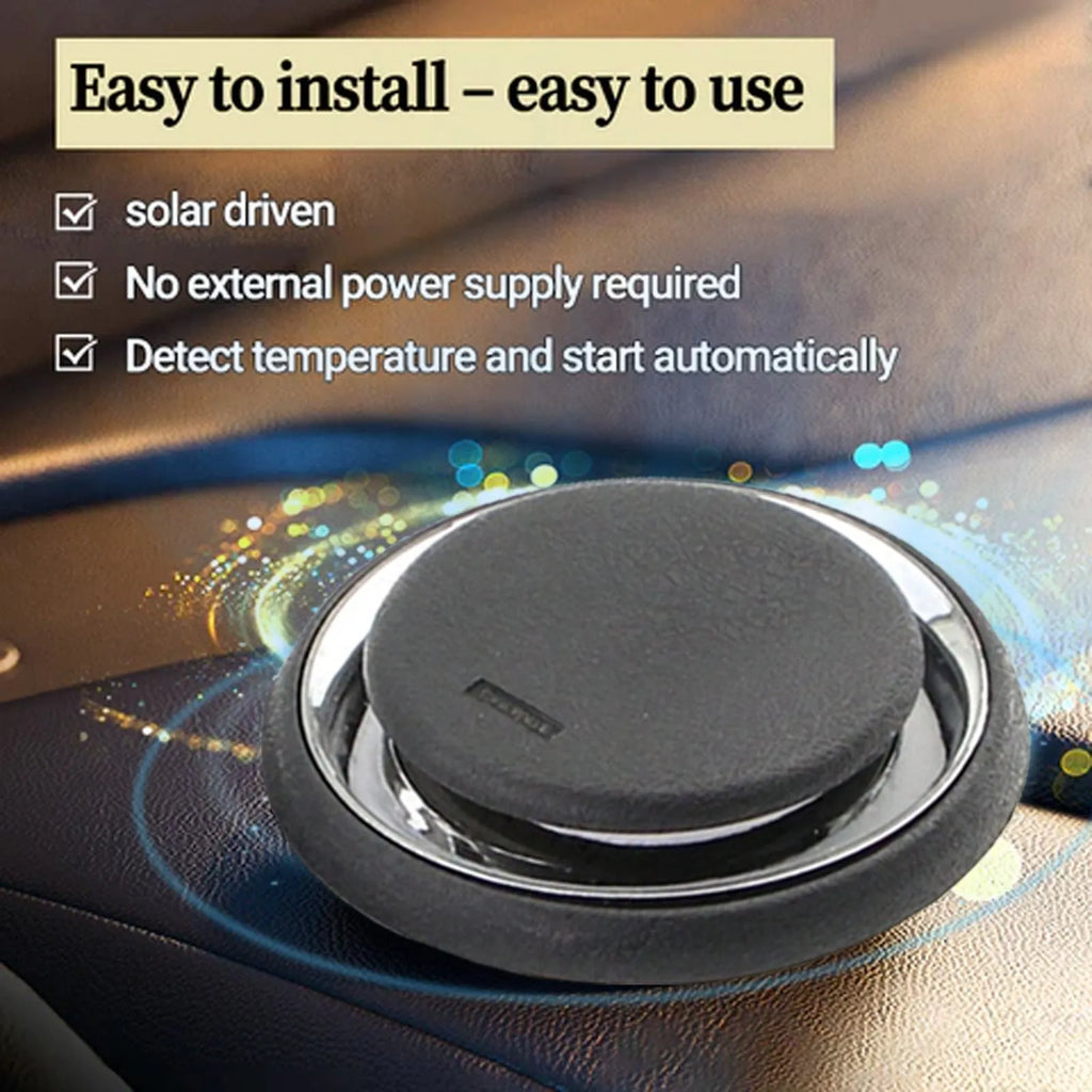 Black portable car deicing and snow melting instrument on a windscreen.