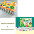 Montessori quiet book material package 28.5x21cm with cognitive and digital theme options for ages 3 to 9