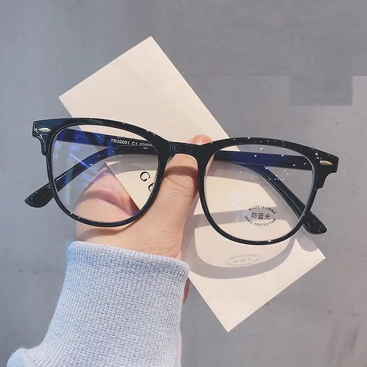 Retro TR90 full rim anti-blue light glasses in five frame colours for men and women