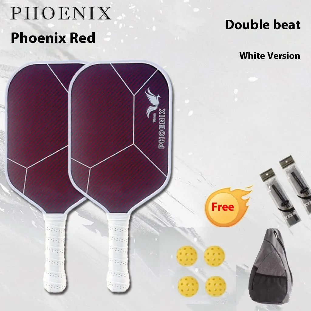 Peak Kevlar carbon fiber frosted table tennis racket plate with diagonal bag and balls in multi-colour options