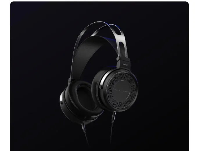 Wired gaming headset with large moving coil closed HiFi design and choice of mic cable or 1.5M standard cable