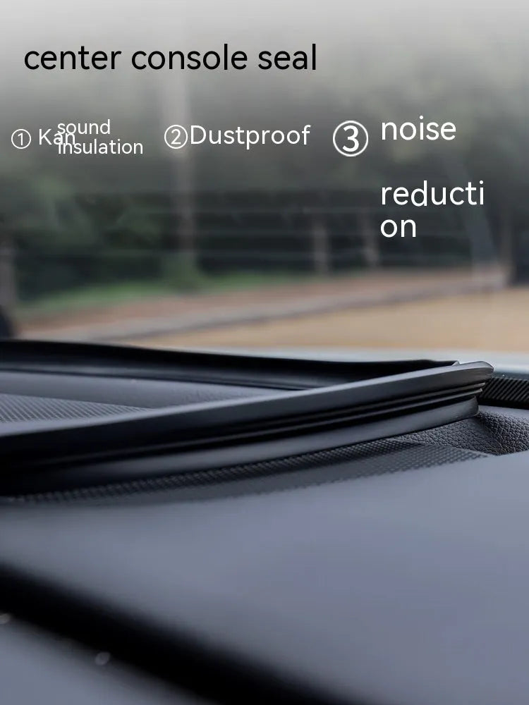 Mitsubishi Outlander dashboard soundproof seal strip showing 1.6m silicone construction with card slots