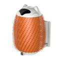 Salmon pink intelligent sensor pet hair brush with automatic massager functions for cats