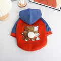 Red cotton dog clothing for small medium breeds like Teddy Bichon French Bulldog Corgi