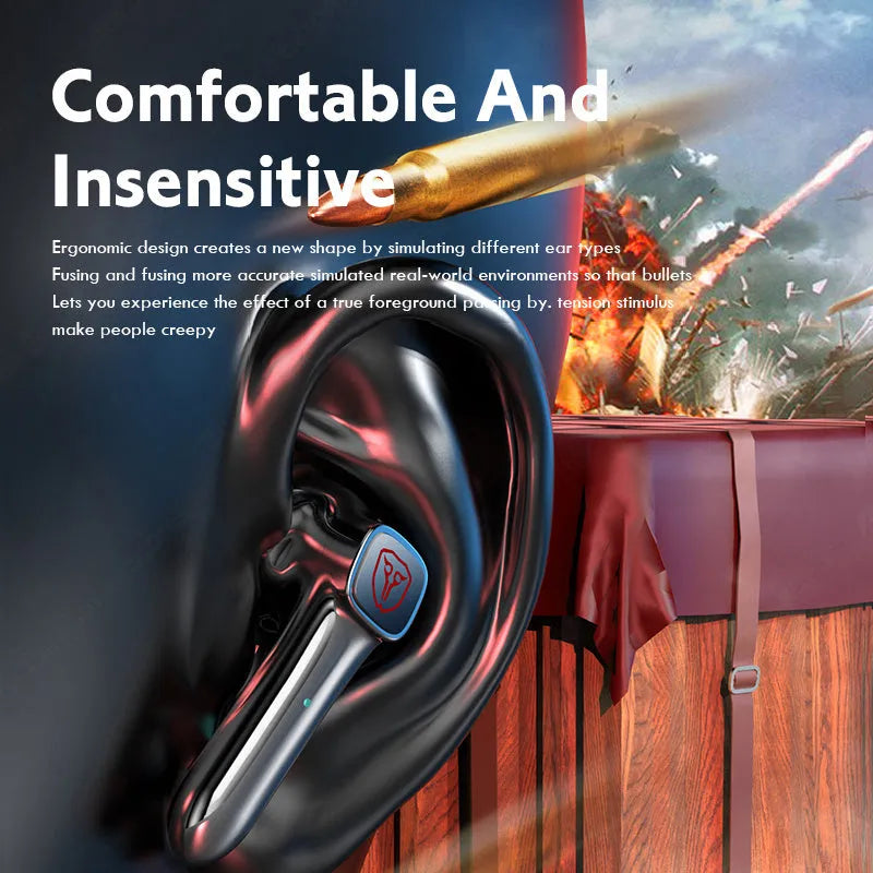 M59 wireless Bluetooth gaming headset with compact 60mm earcups in contemporary design