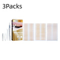 Double eyelid sticker set with 480 invisible pieces, Y clip, small clip, spray bottle and styling cream for natural eyelid crease