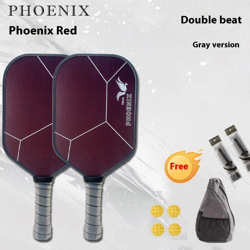 Peak Kevlar carbon fiber frosted table tennis racket plate with diagonal bag and balls in multi-colour options