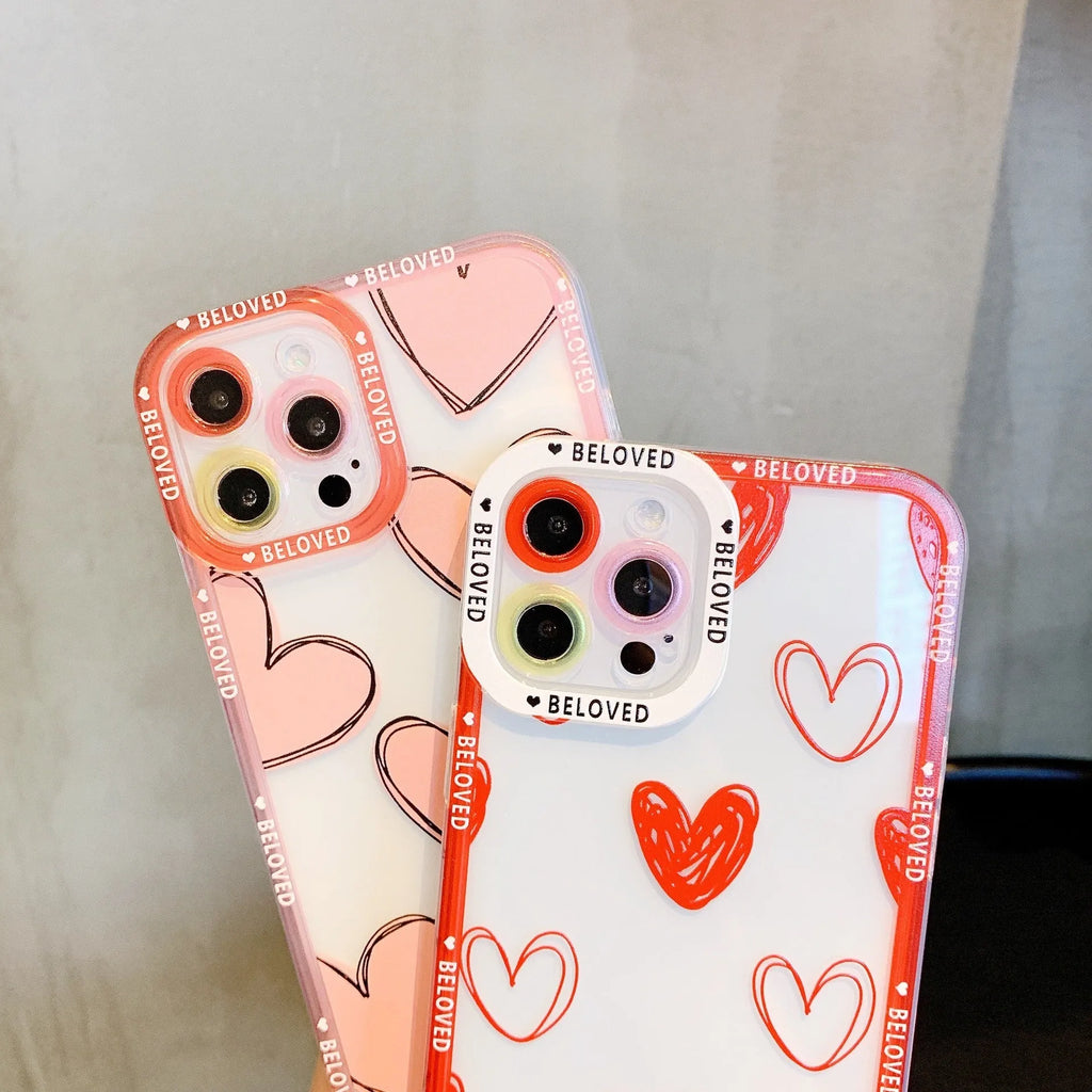Heart-angel eyes design iPhone mobile phone case in TPU material back cover style