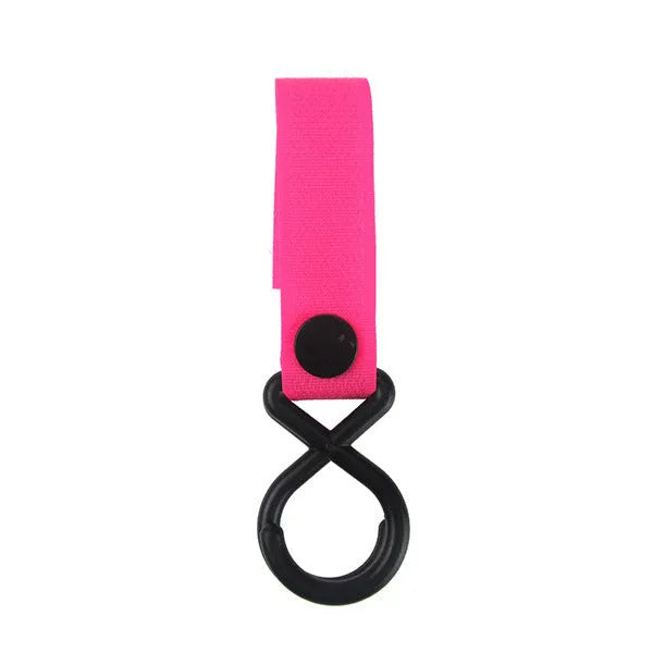 Nylon luggage velcro hook in assorted colours on white background with independent OPP packaging.
