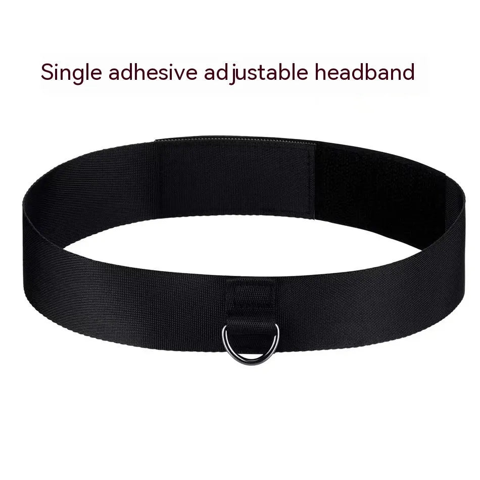 Head-mounted boxing reaction training ball set with PU balls, rubber ball and two headbands on a neutral background.