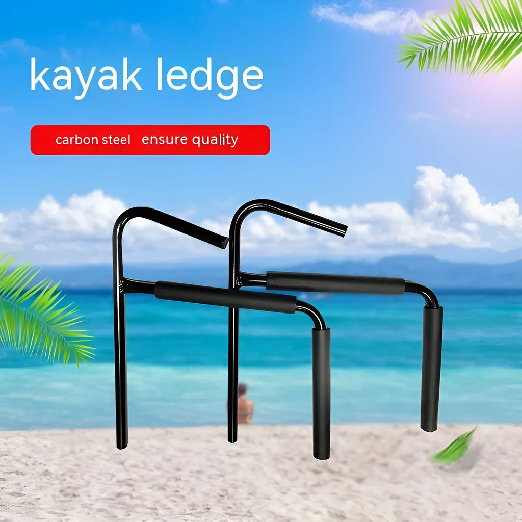 Carbon steel kayak and surfboard wall storage hanger rack