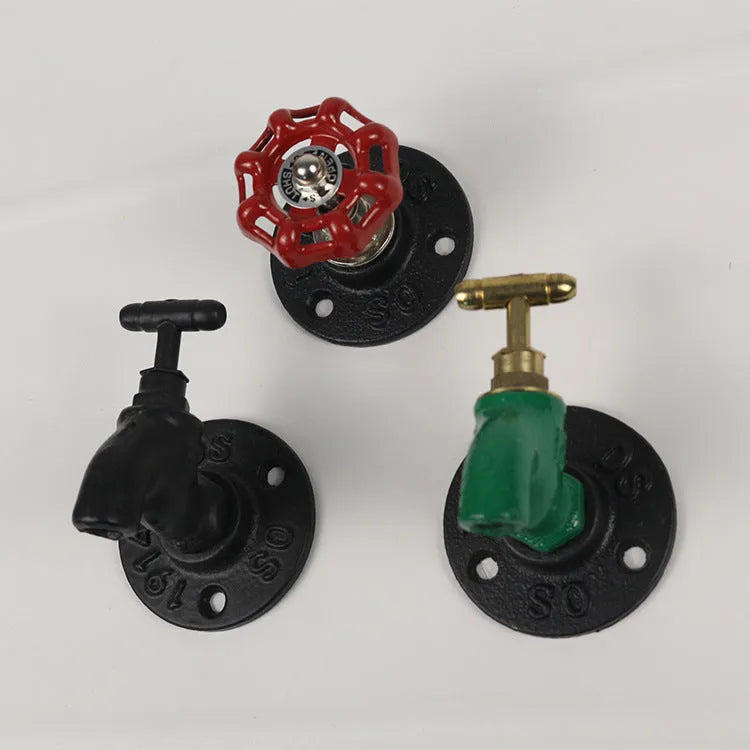 Metal wall hook with water pipe style design and polishing finish in available colour options