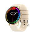 Smart Bluetooth call heart rate blood oxygen sleep monitoring smartwatch with 1.32 inch TFT screen and black silicone strap