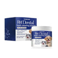 Pet teeth cleaning powder 40g tub with sodium bicarbonate and green tea extract for dog and cat dental care