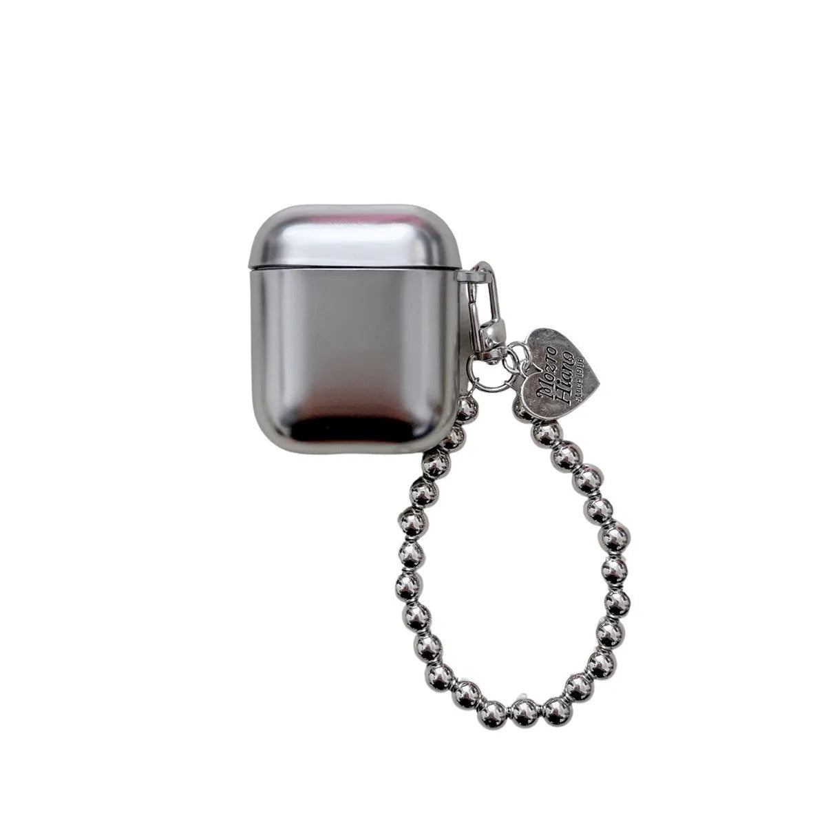 Matte plating TPU protective case for AirPods Bluetooth headsets on a plain background.