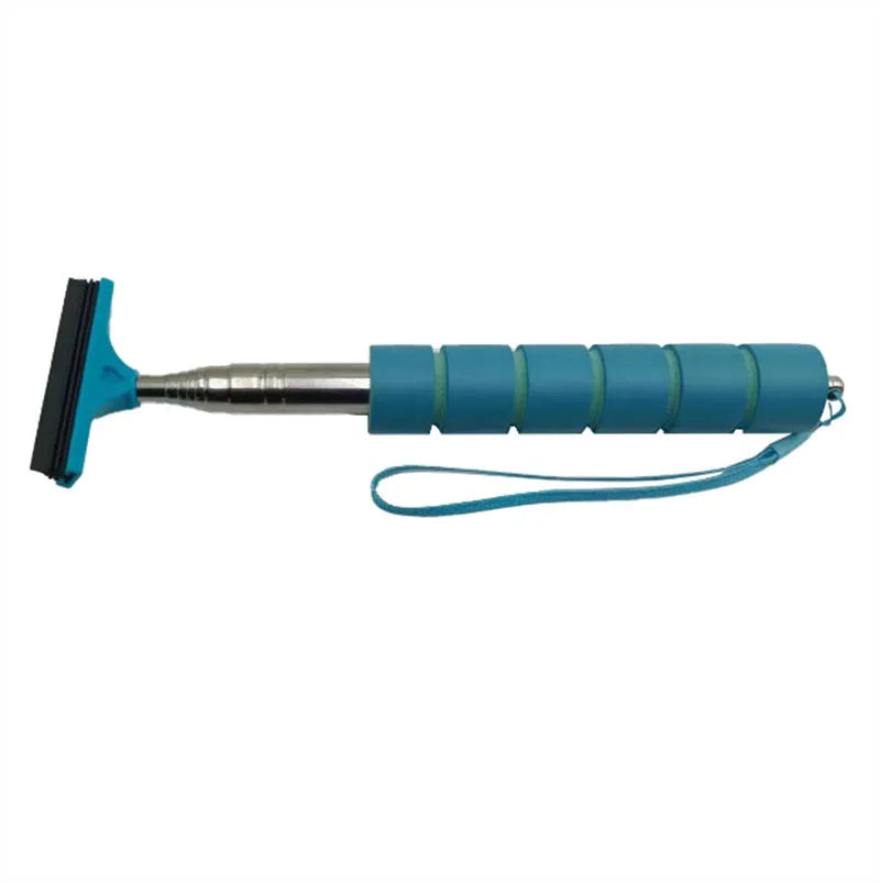 Car rearview mirror retractable wiper in five colours with stainless steel construction and 100 cm extension