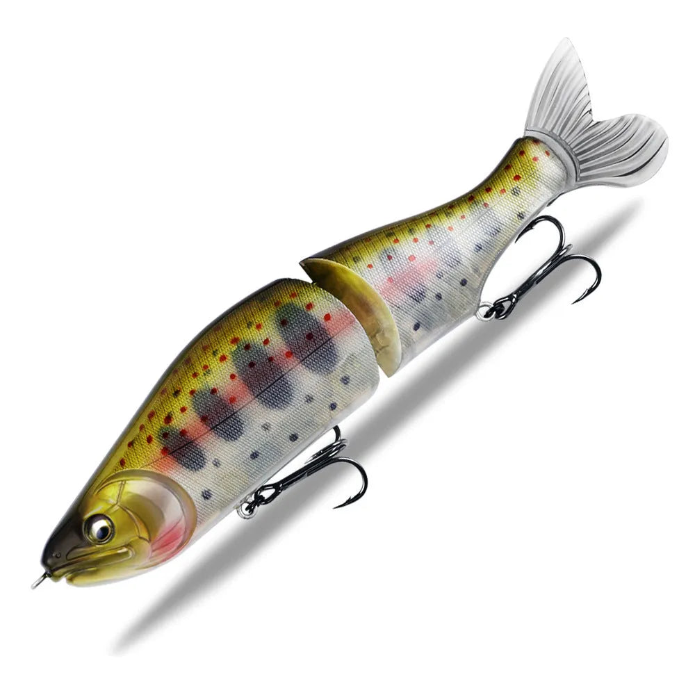 185mm hard plastic fishing lure for bass and pike in one of fifteen colour options