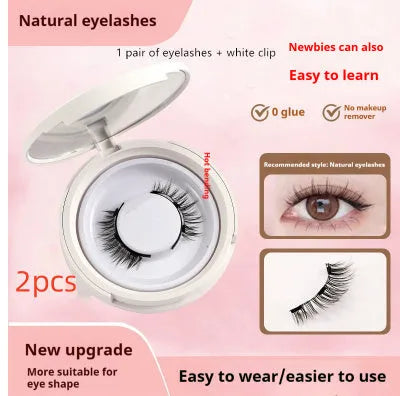 Magnetic suction false eyelashes Little Devil Supernatural Magnet Suit in mink material with white clip