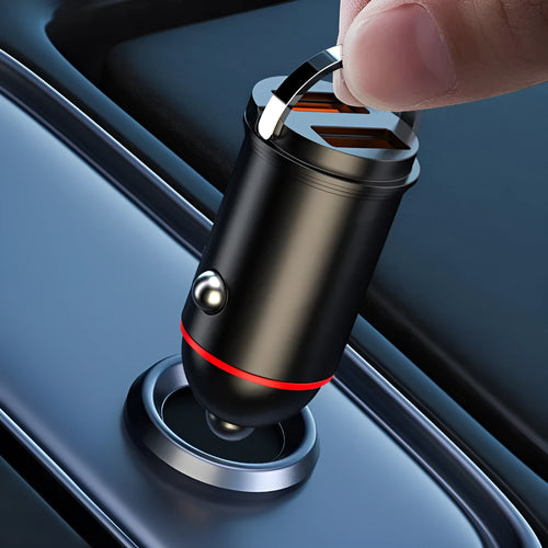 Black 200W car charger with USB ports for multiple device charging