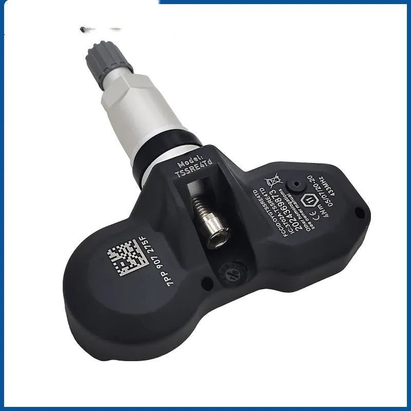 Black Audi tyre pressure monitor sensor replacement for vehicle TPMS systems