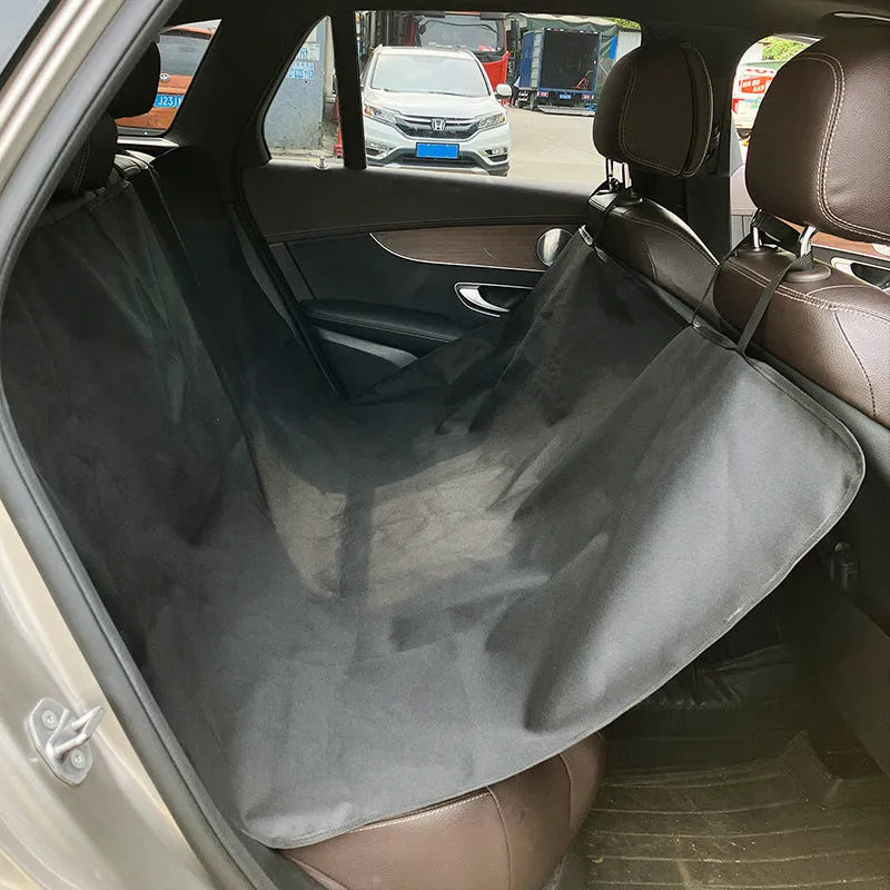 Car pet mat rear seat protector for dogs with water resistant cloth material