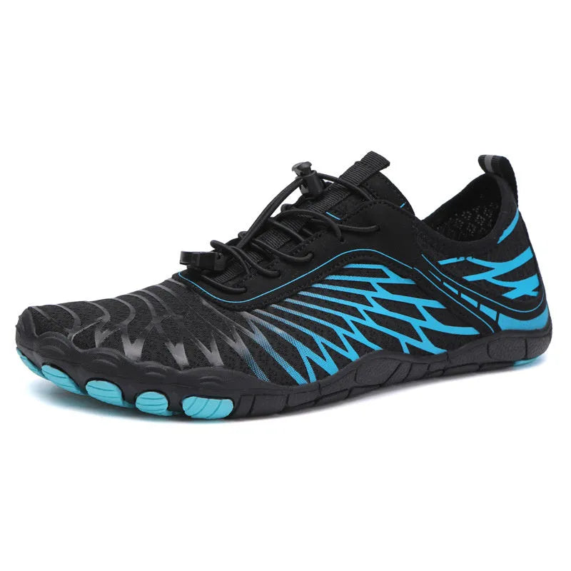 Pair of white lace-up casual sports shoes with a breathable lining and rubber sole.