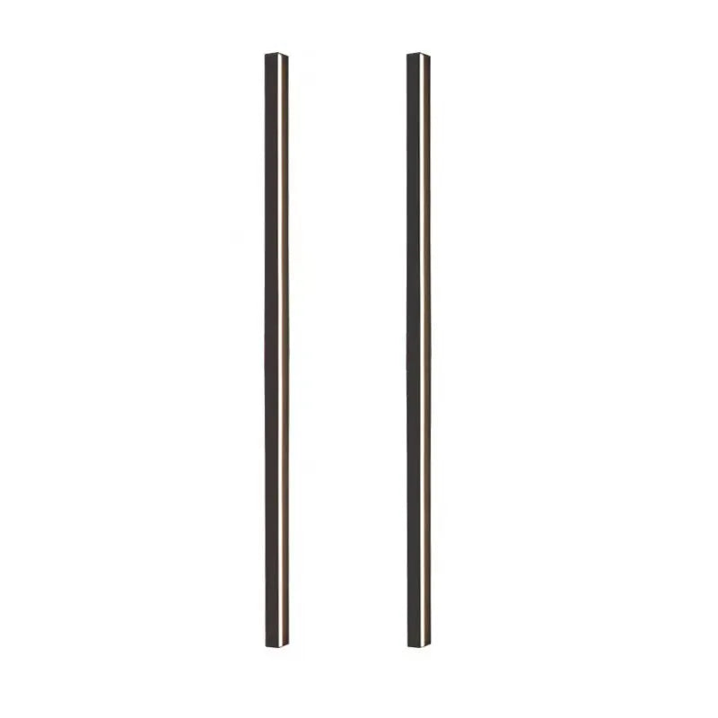 80cm long black linear LED wall lamp with touch control for three light colours on a plain wall.