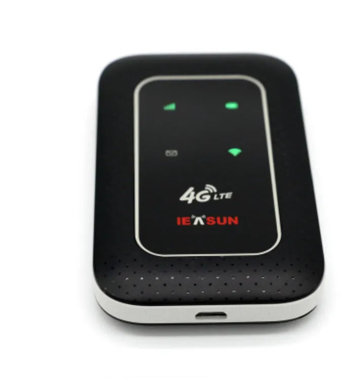 Black portable 4G wifi hotspot router mini wireless 46cm size USB powered