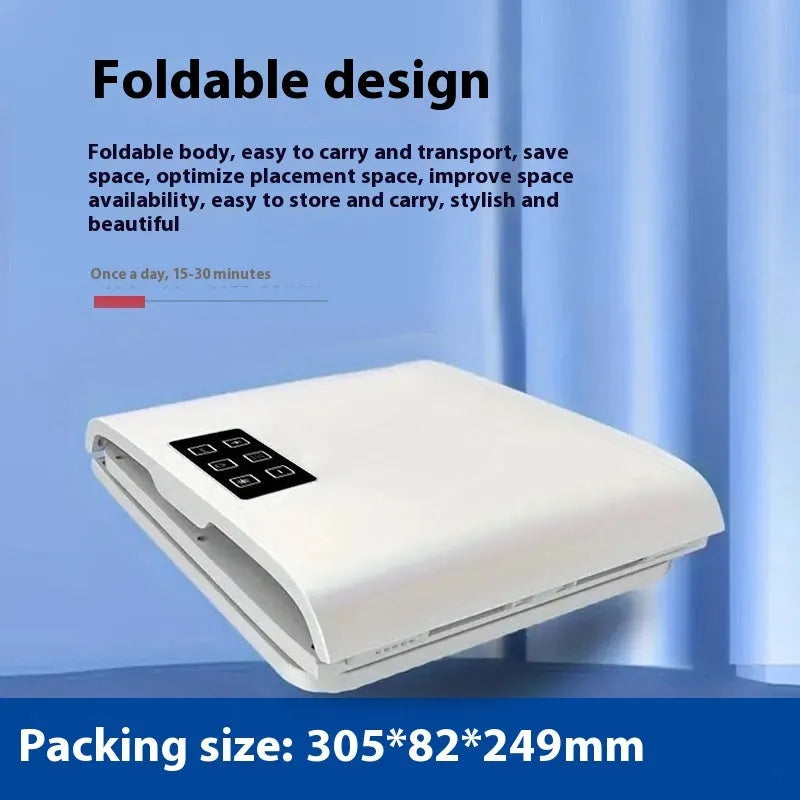 White plastic beauty instrument with red and blue light lamps and cold spray nozzle, 32x9.5x27cm