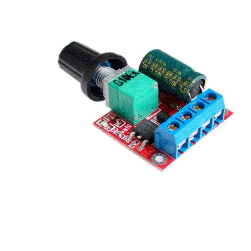 PWM DC motor speed governor unit with potentiometer knob for 5V to 35V control