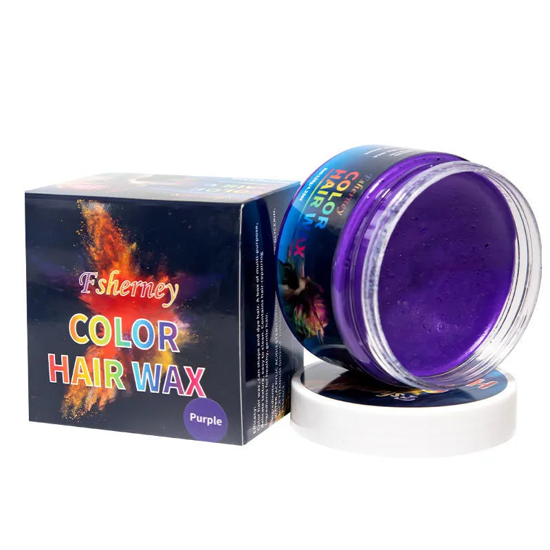 120g tub of hair styling clay hair dye in one of nine colour options