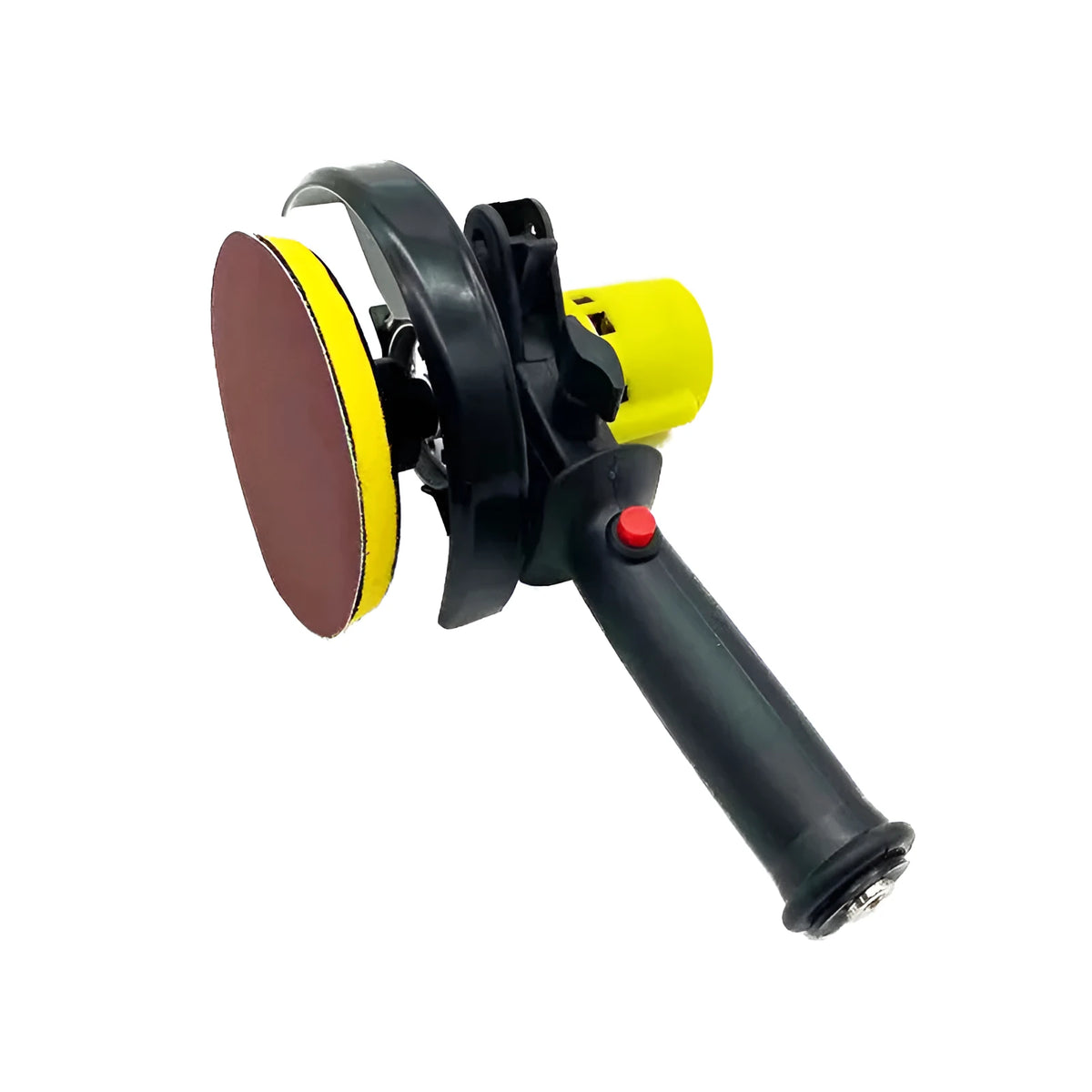 Black handheld mini electric seam polisher 180W with 100mm grinding disc and speed power supply