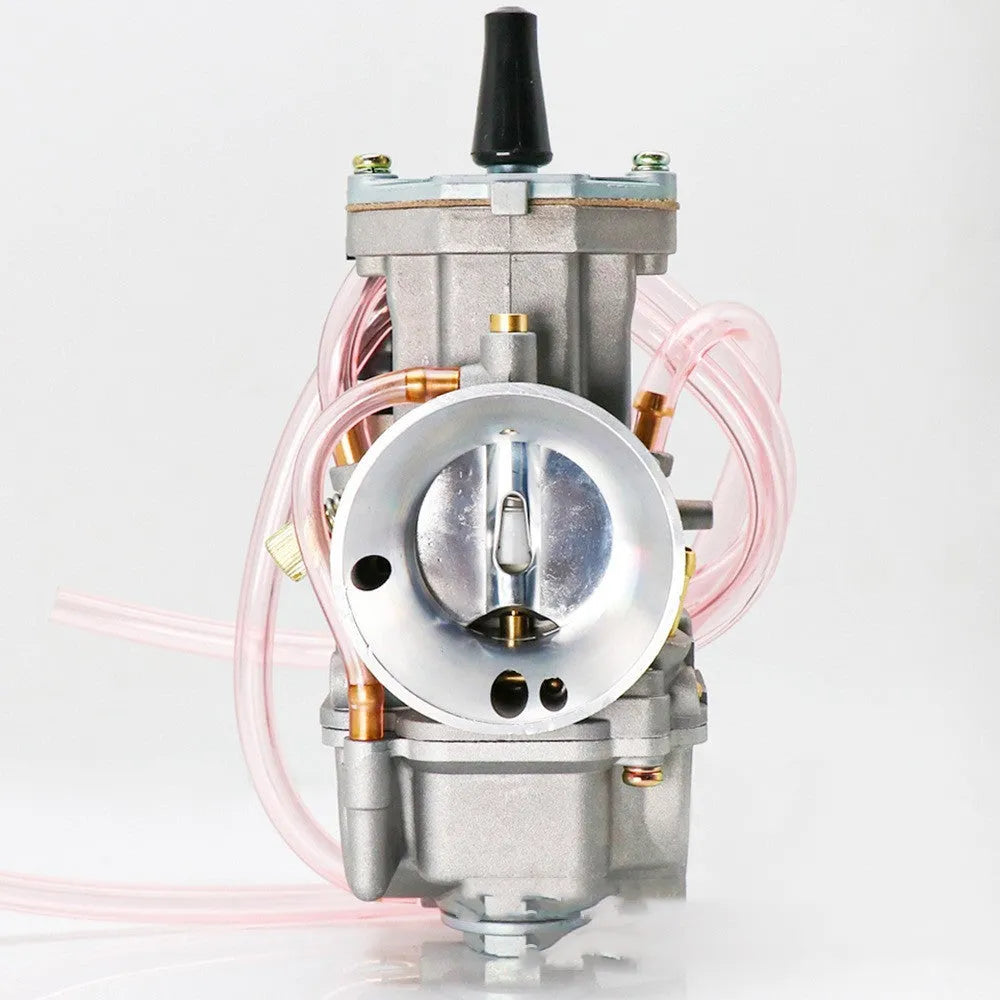 PWK sandblasted motorcycle carburetor kit in colour box packaging for engine tuning.