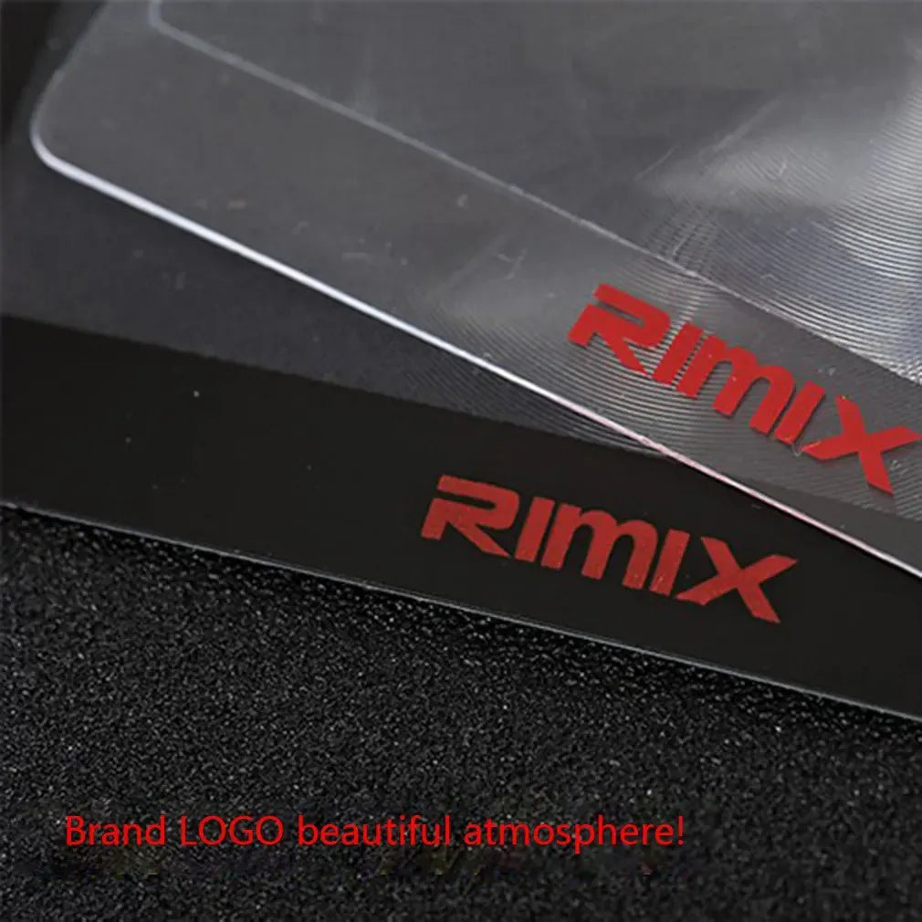 Black and white portable credit card sized foldable plastic magnifier for reading small text.