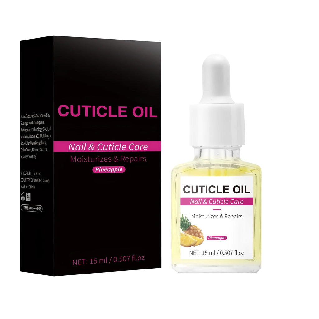 15ml bottle of moisturising nail cuticle oil with nourishing stratum corneum formula