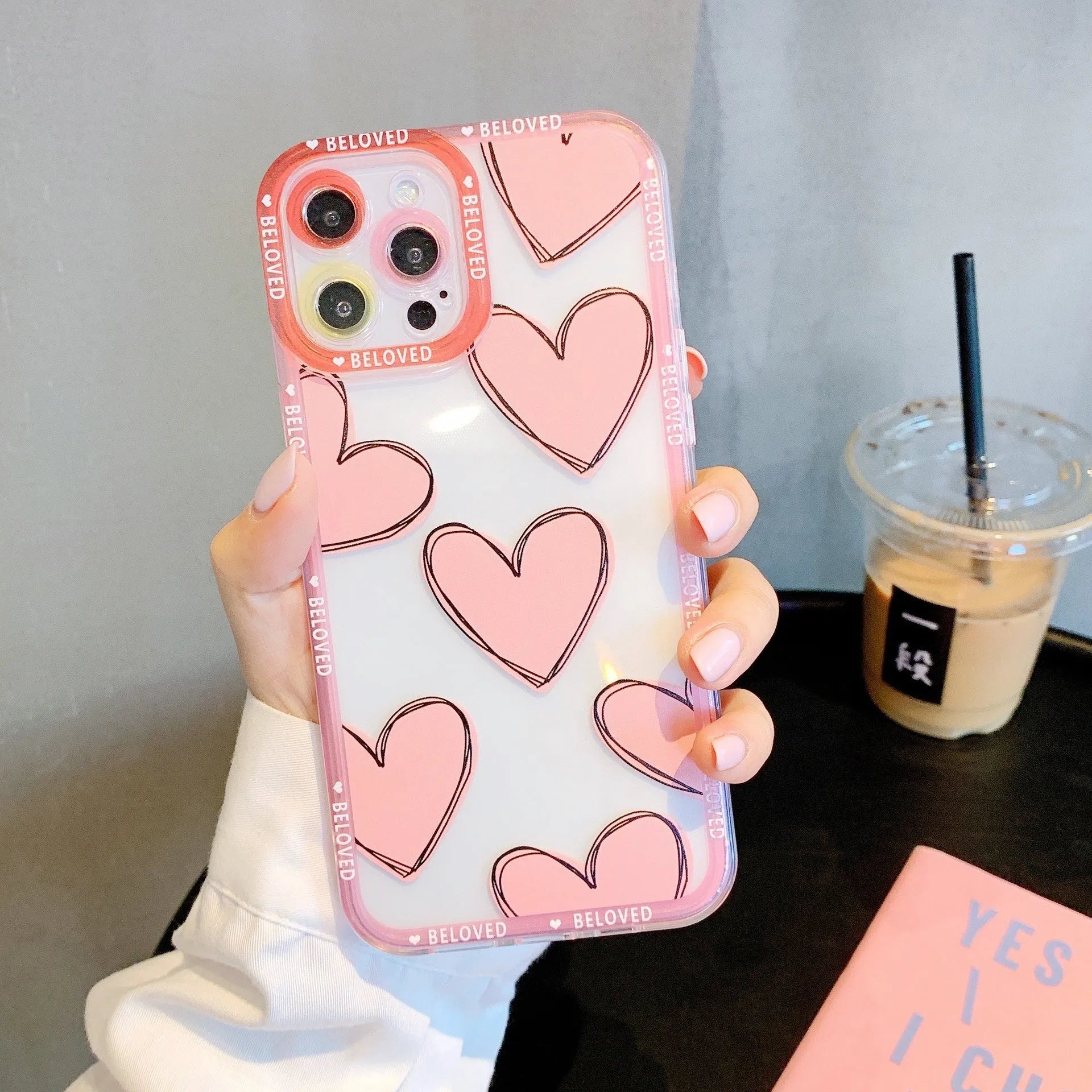 Heart-angel eyes design iPhone mobile phone case in TPU material back cover style