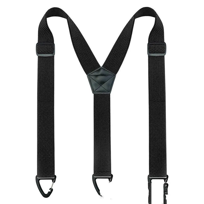 Unisex triangle outdoor climbing hook strap, polyester elastic 3.8*120cm, plastic hook, five colours