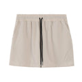 Men's lightweight polyester basketball shorts in grey, shown for summer sports wear.