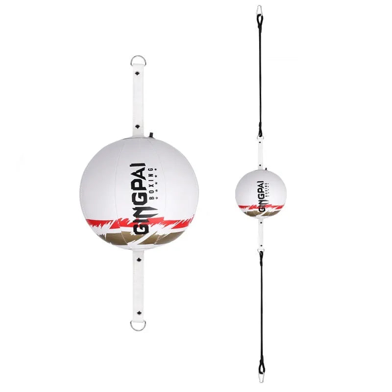 Black and green hanging boxing speed ball for reaction training
