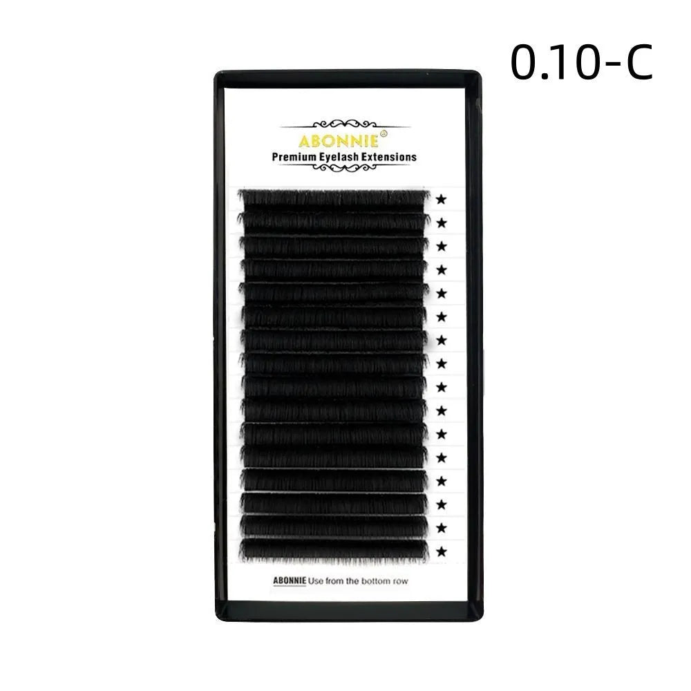 16-row dense false eyelashes with mink hair material in various lengths from 8mm to 18mm