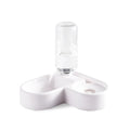White cat water fountain with 4-litre capacity and triple filtration system