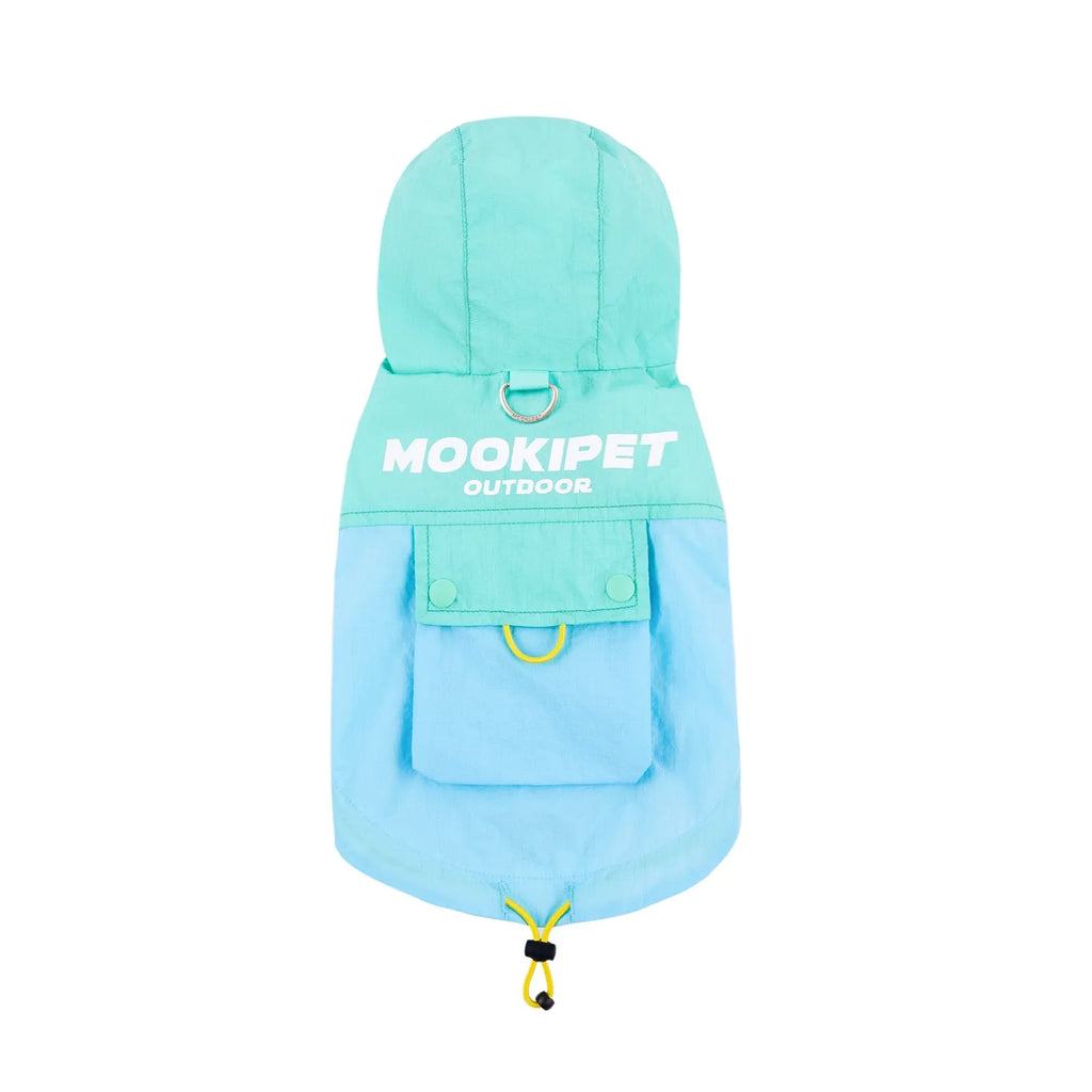 Mookipet blue green 100% nylon dog sun protection vest for small dogs, sizes XXS to XXL