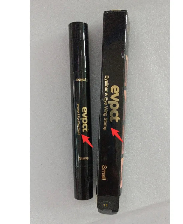 Evpct double colour seal eyeliner pen 15.5g in brown, green, pink, purple, blue, red, and black shades