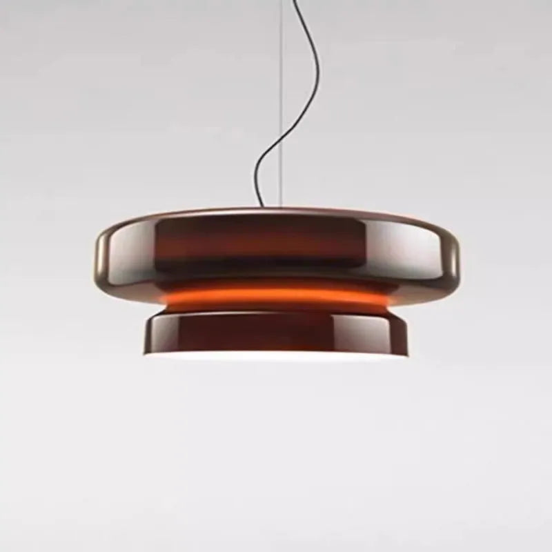 36cm square modern glass chandelier ceiling light with four colour options